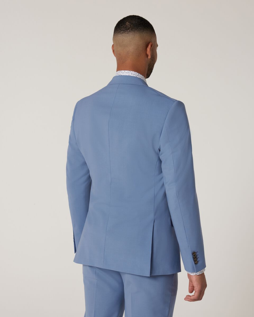 Slim Stretch Wool Blend Tailored Jacket